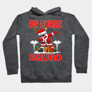 Christmas Rn Nurse Squad Reindeer Pajama Dabing Santa Hoodie